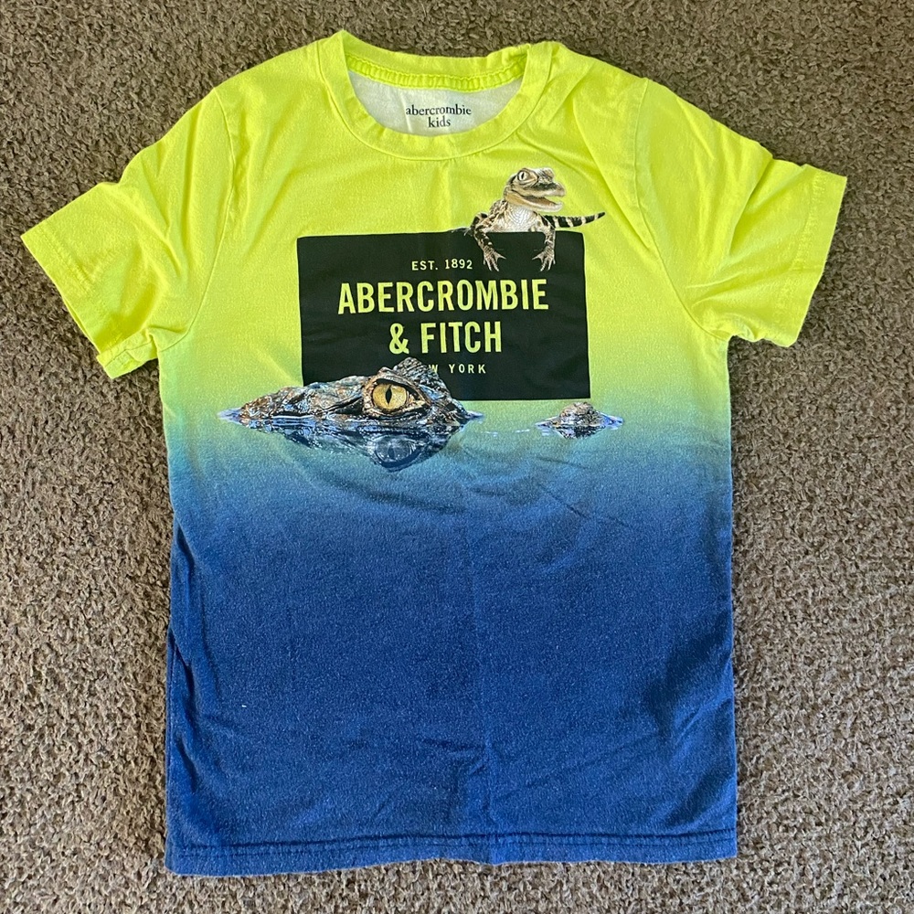 abercrombie kids Dipped logo crew tee